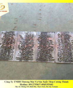 Tranh chữ tứ quý cắt laser