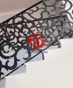 Hoa văn vách cầu thang cắt laser 5ly